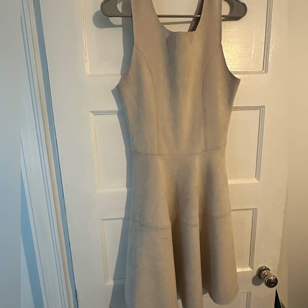 Blue Rain Suede Dress